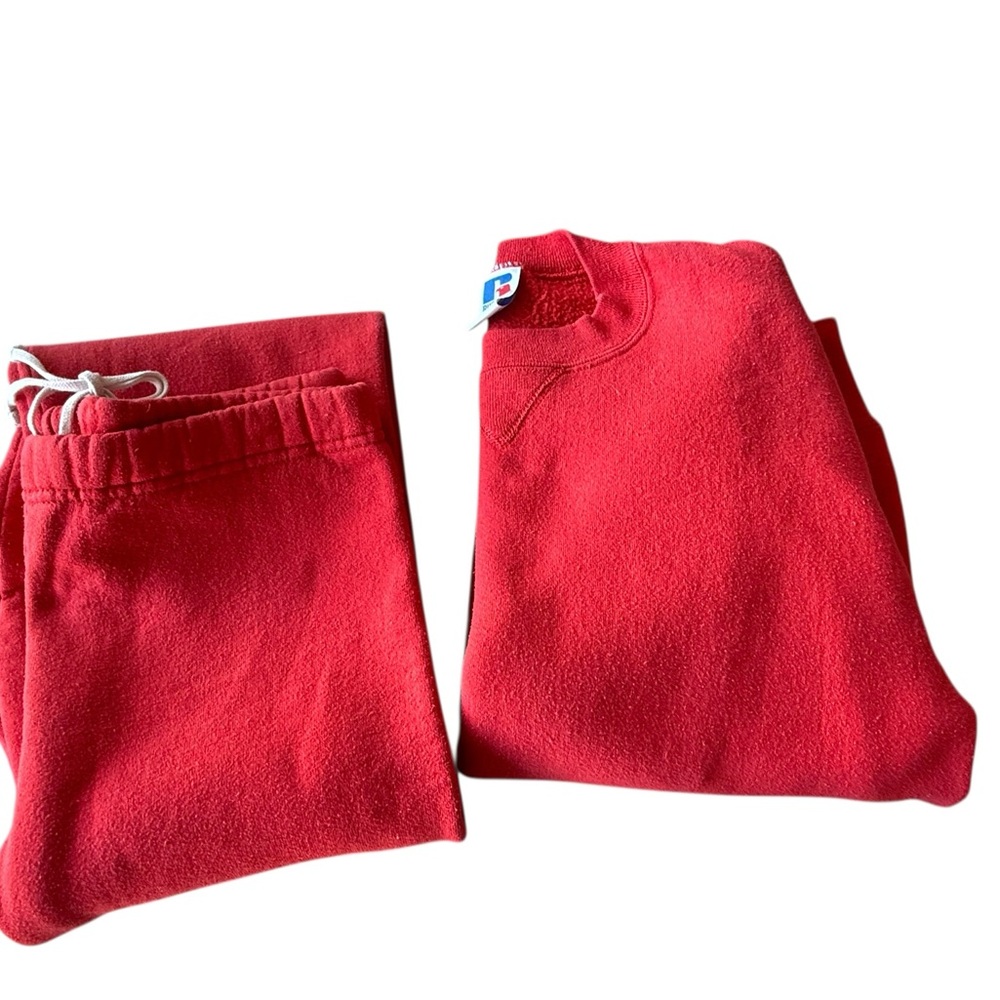 Vintage Russell Athletic 2 Piece Sweatshirt & Sweatpants Set 90s Y2K - Picture 8 of 8